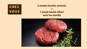 promo steak haché mardi