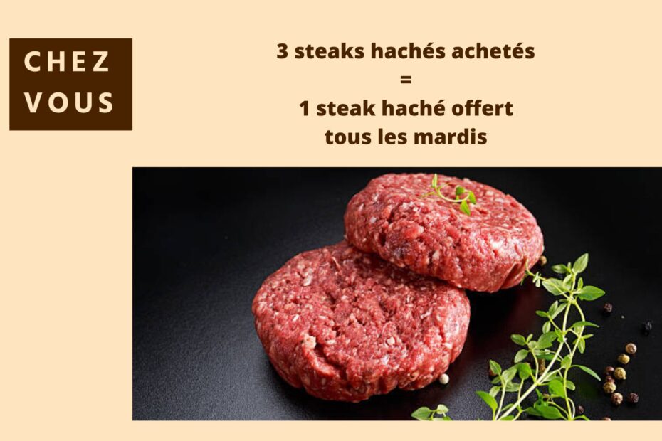 promo steak haché mardi